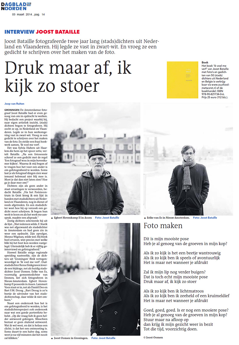 Artikel uit het Dagblad van het Noorden